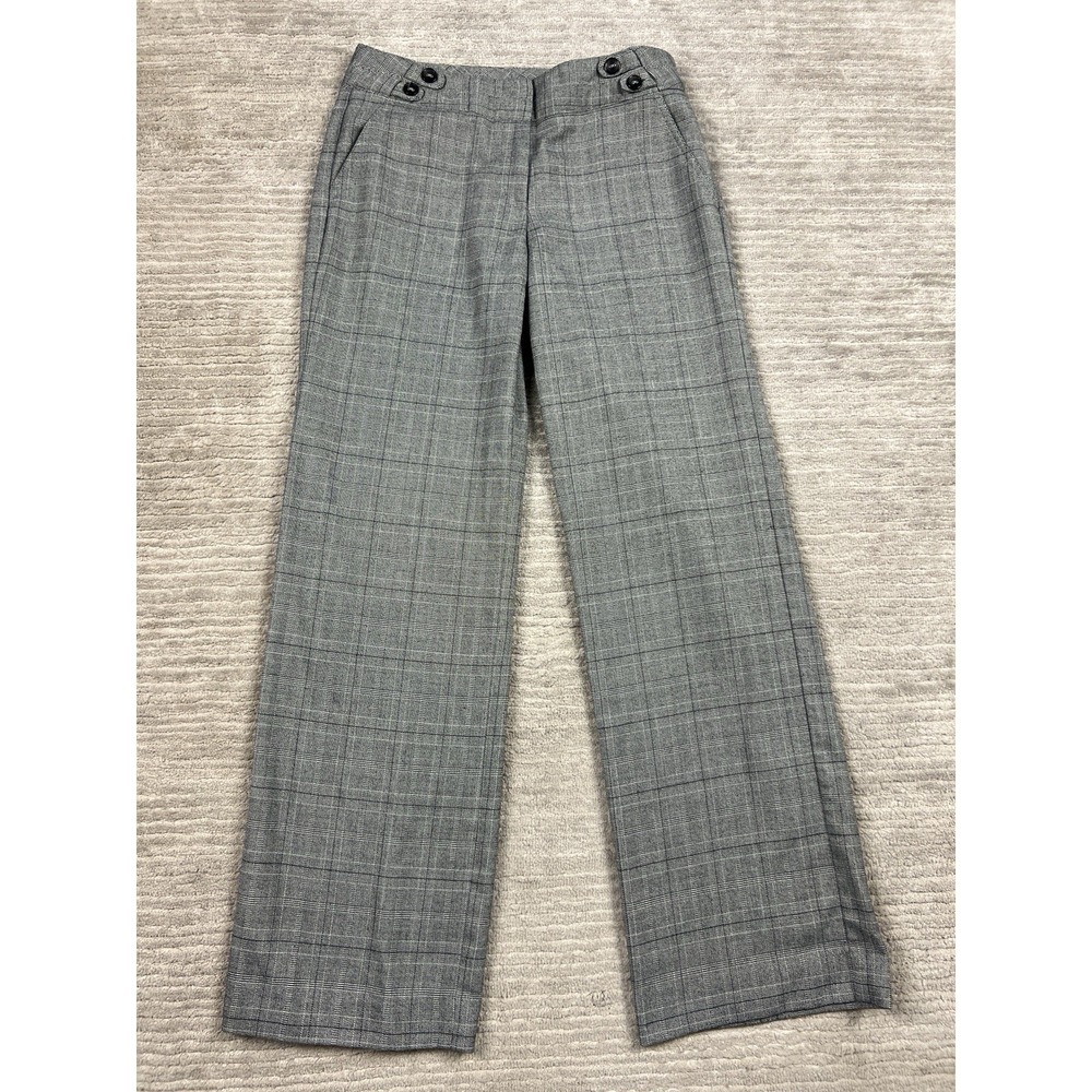 New Directions Dress Pants Womens 2P Gray Straight Leg‎ Polyester Blend Casual